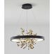 Canada LED 24 inch Sand Black Chandelier Ceiling Light